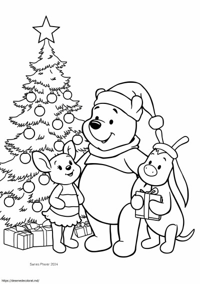 Winnie the pooh de Crăciun