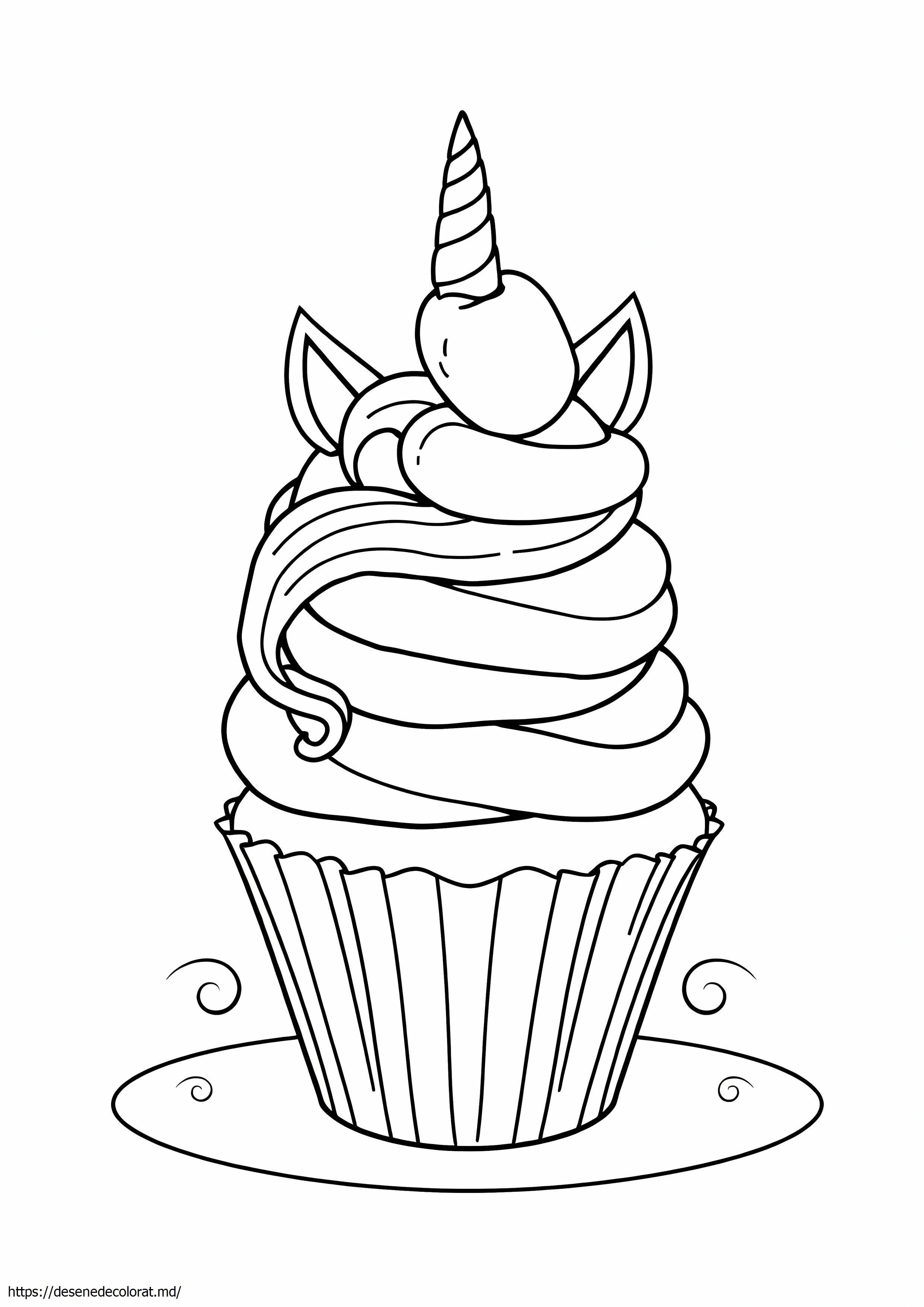 Cupcake cu unicorn