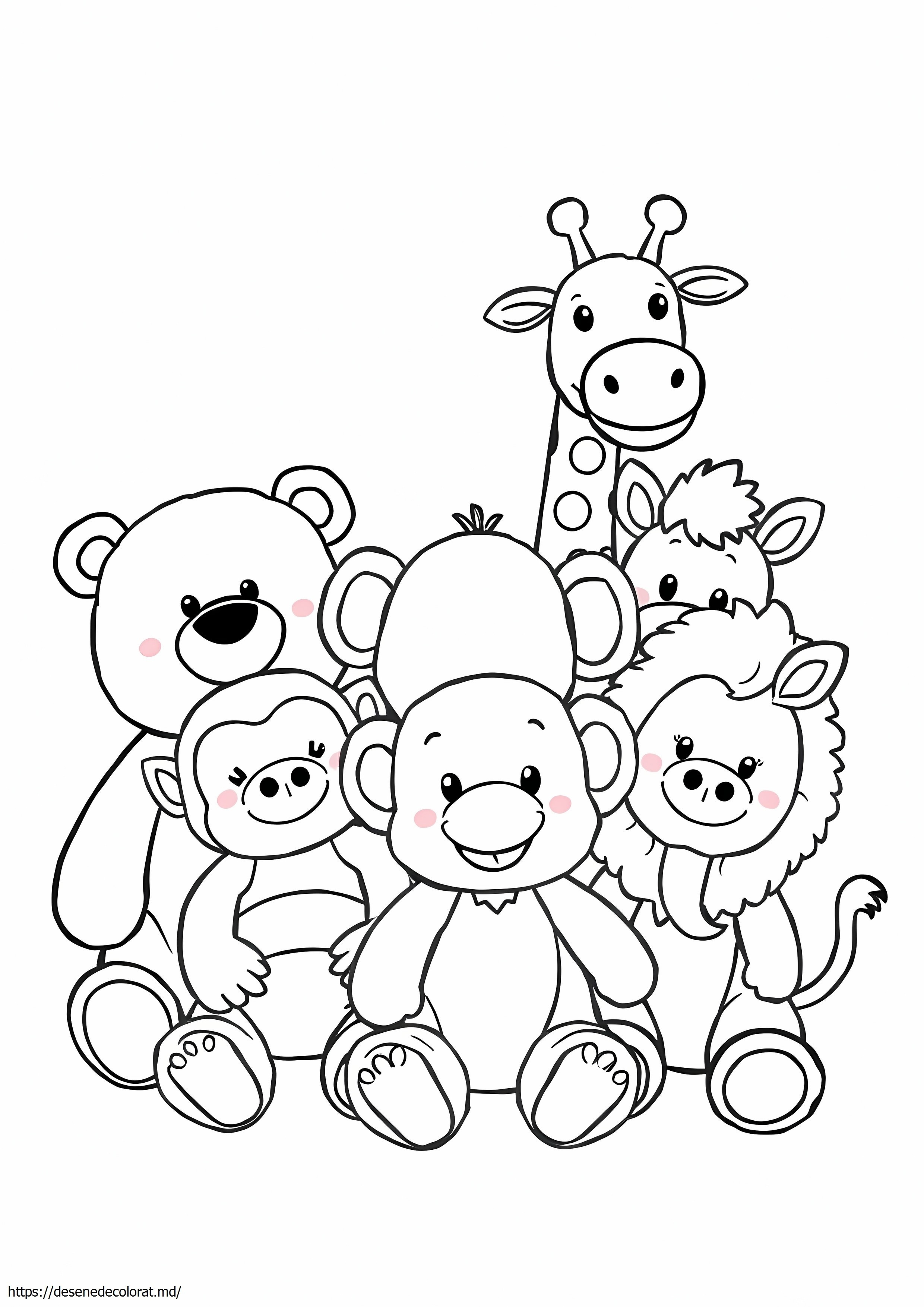 Un grup de animale împăiate