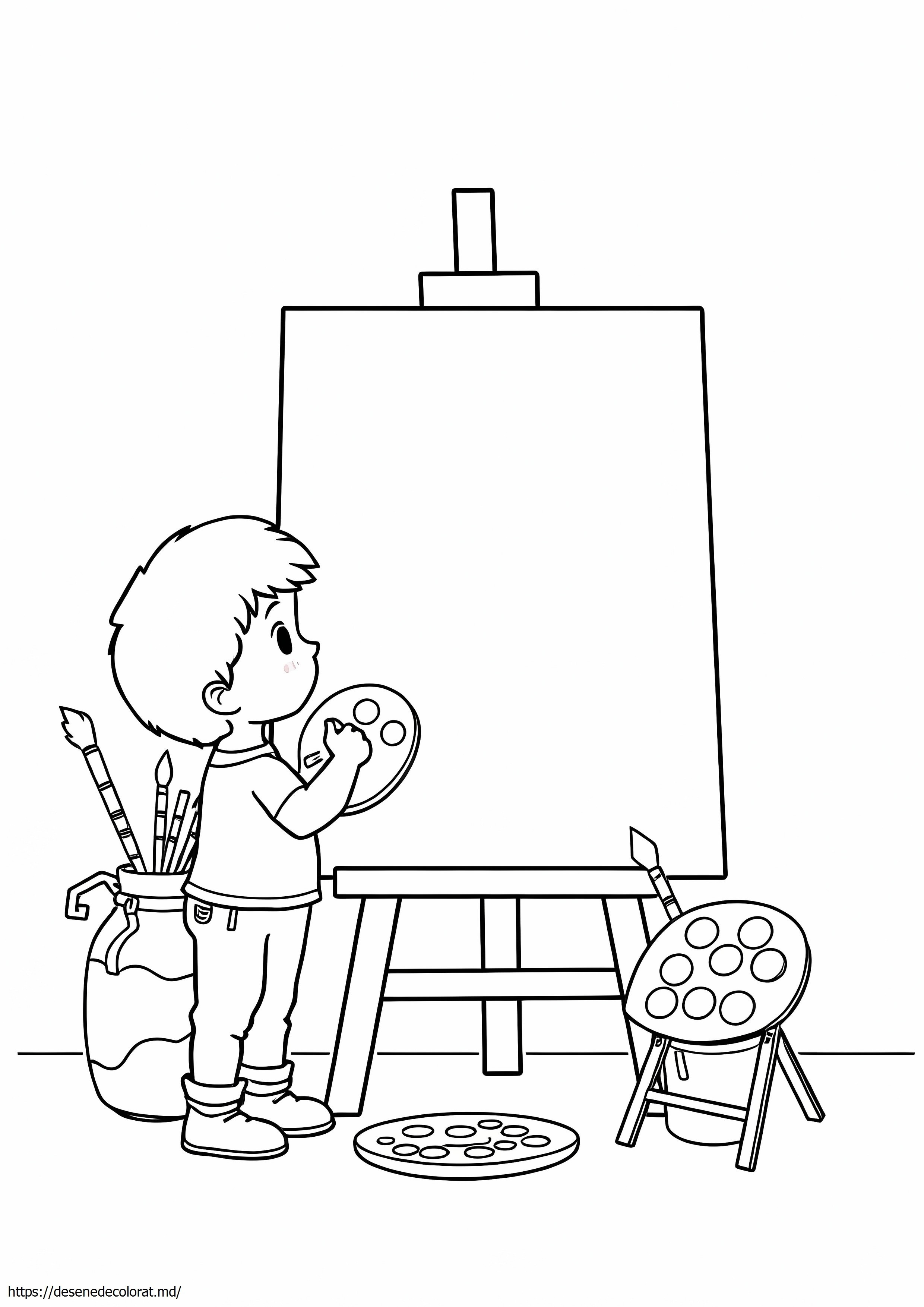 Celebre desene de colorat de artă