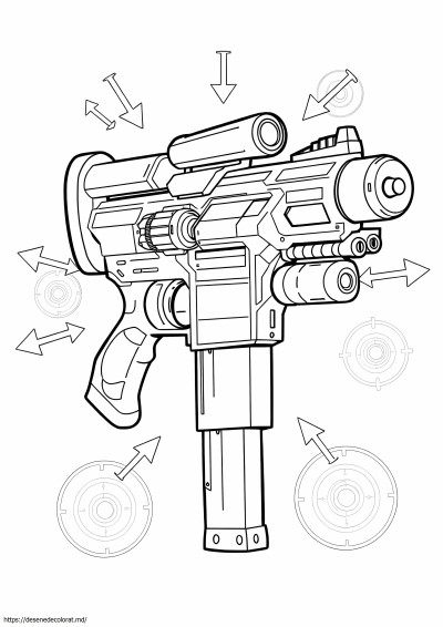 Pistol mega nerf