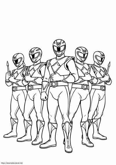 Imprima Power Rangers