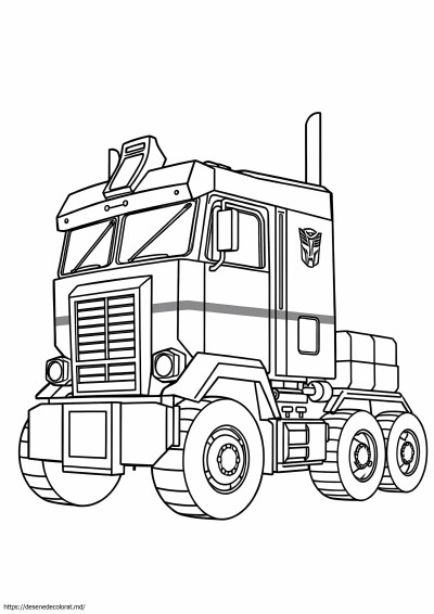 Desen optimus prime camion