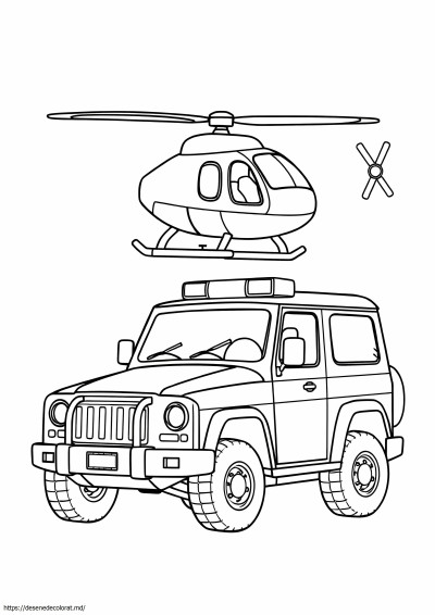 Elicopter poliție suv