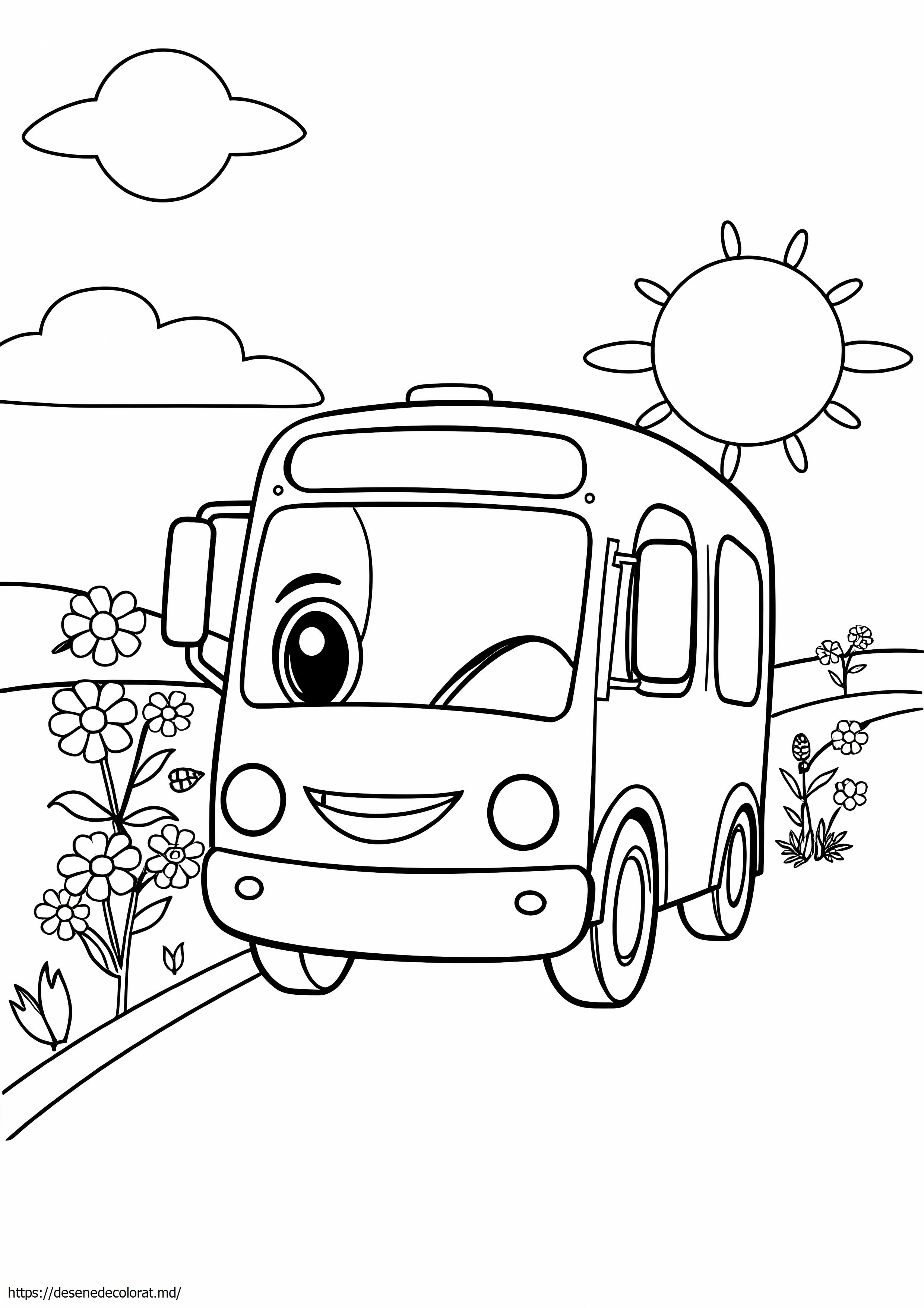 Desenând autobuzul pentru copii