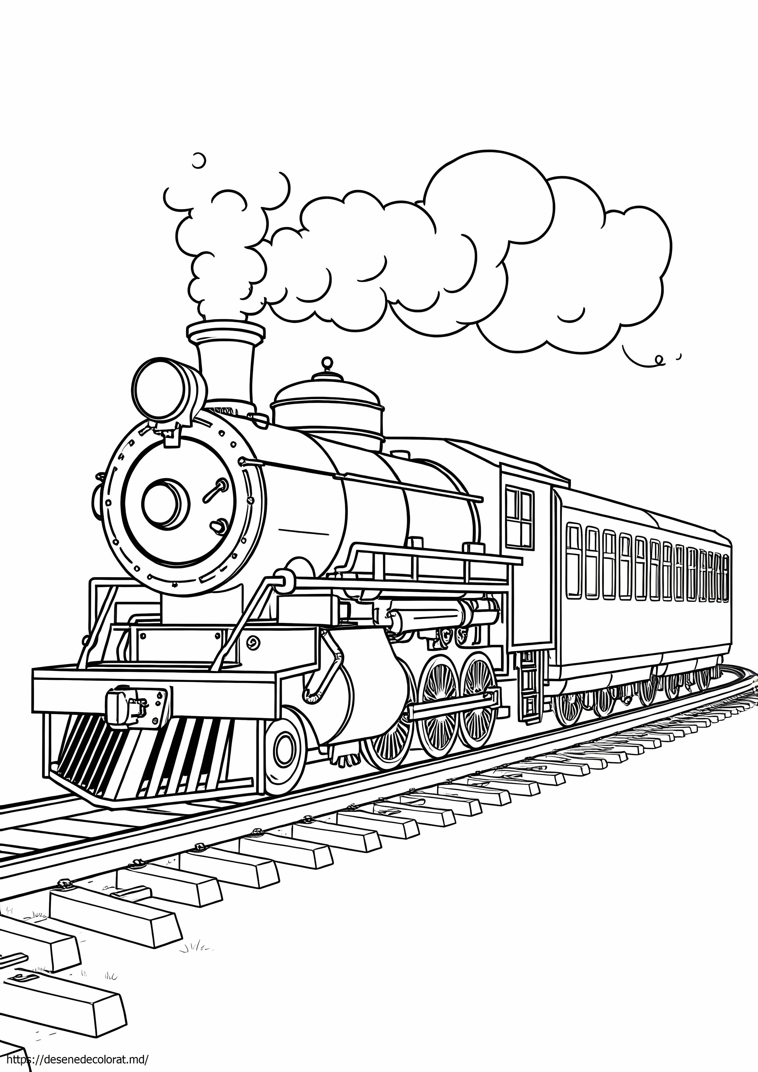 Tren cu aburi realist
