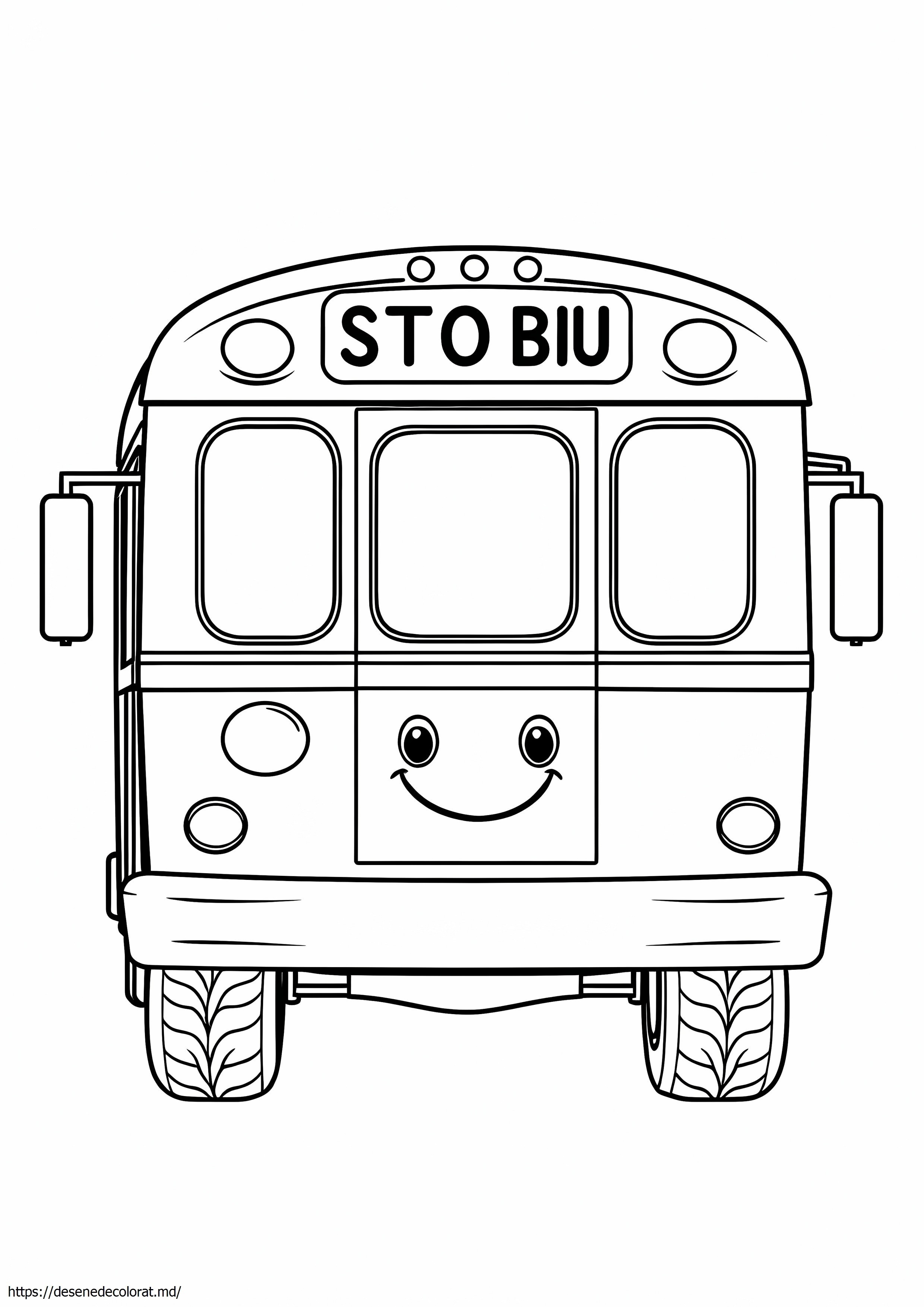 Autobuz școlar realist