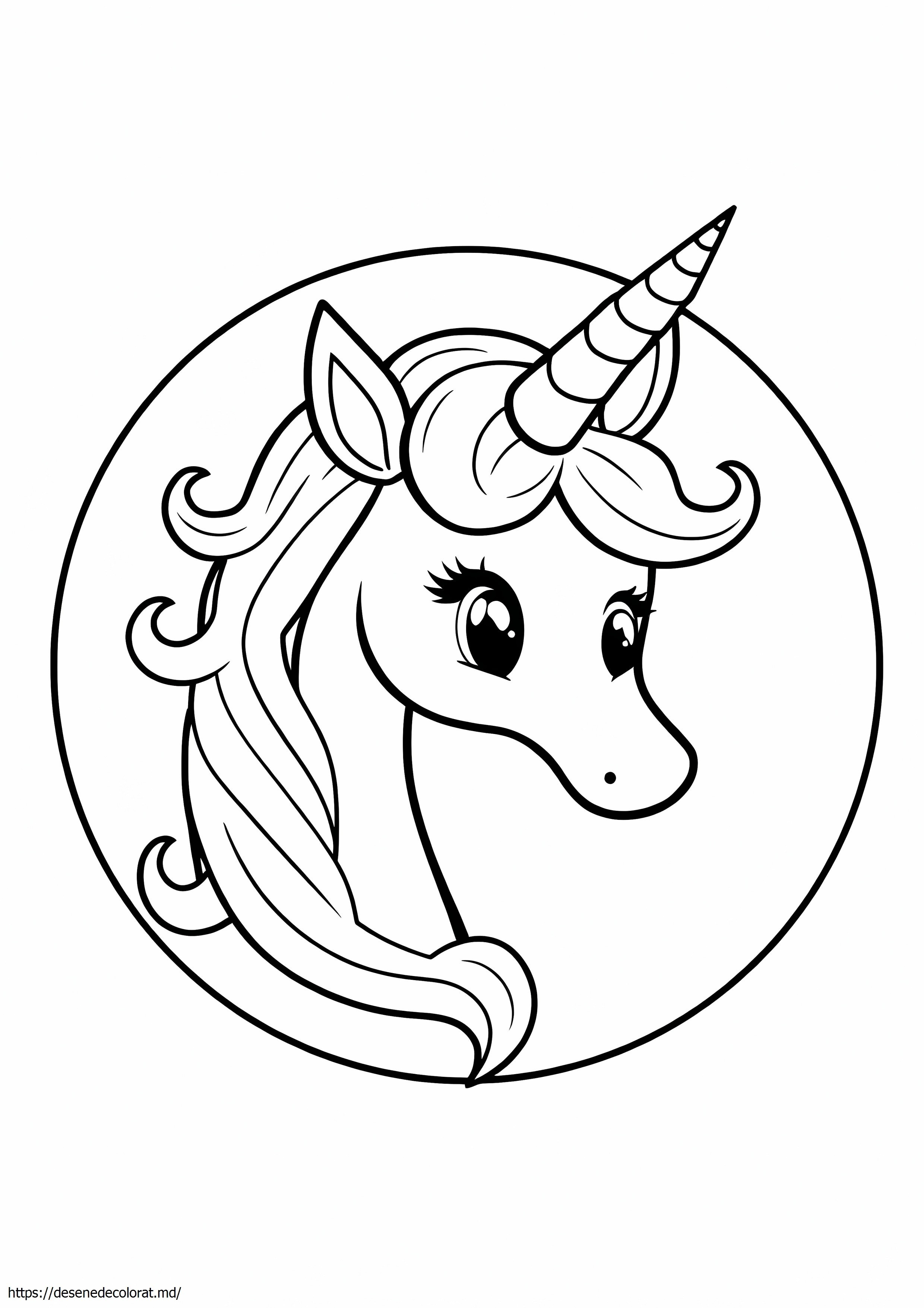 Drăguț cap de unicorn