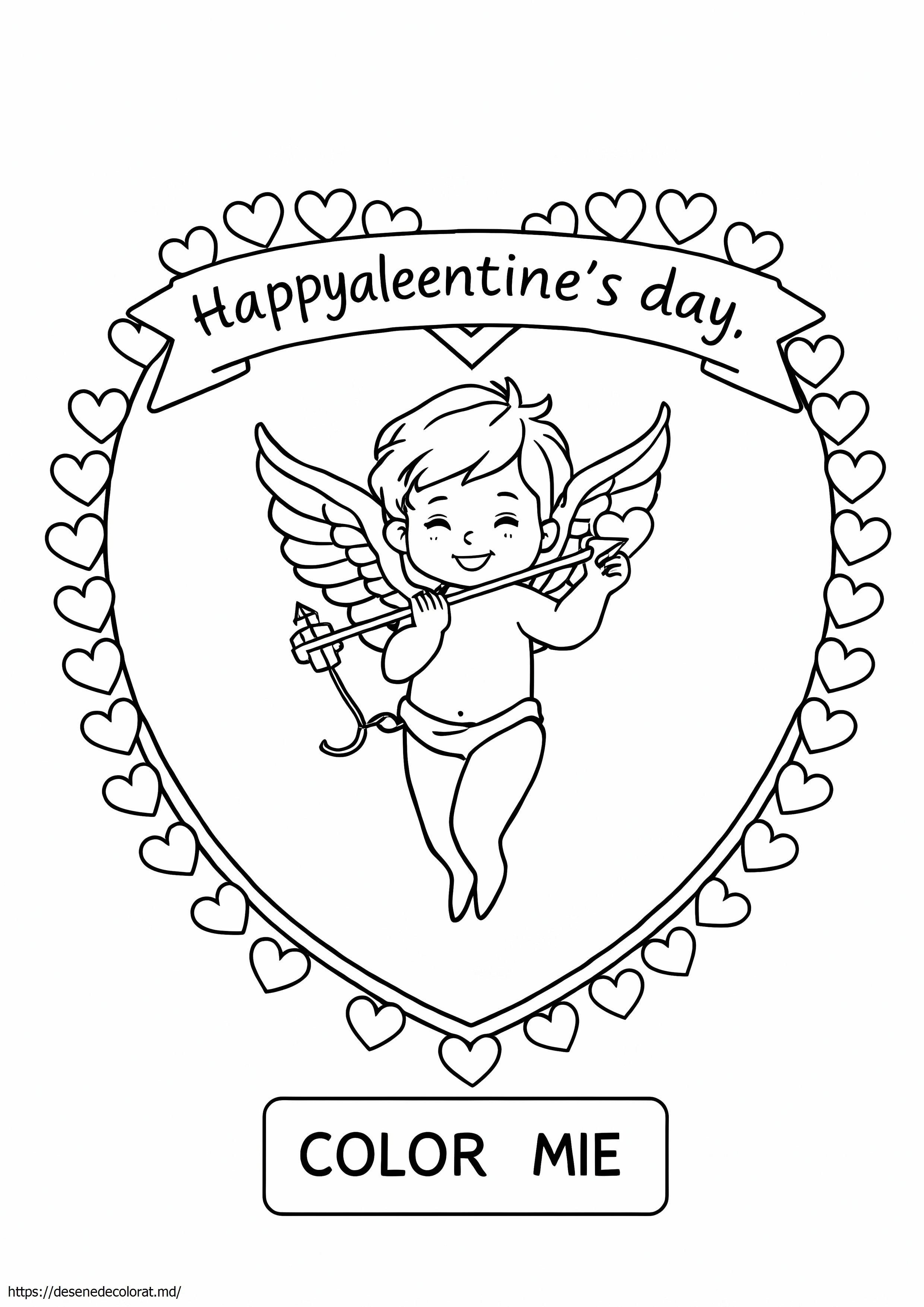 Pagini de valentine de colorat