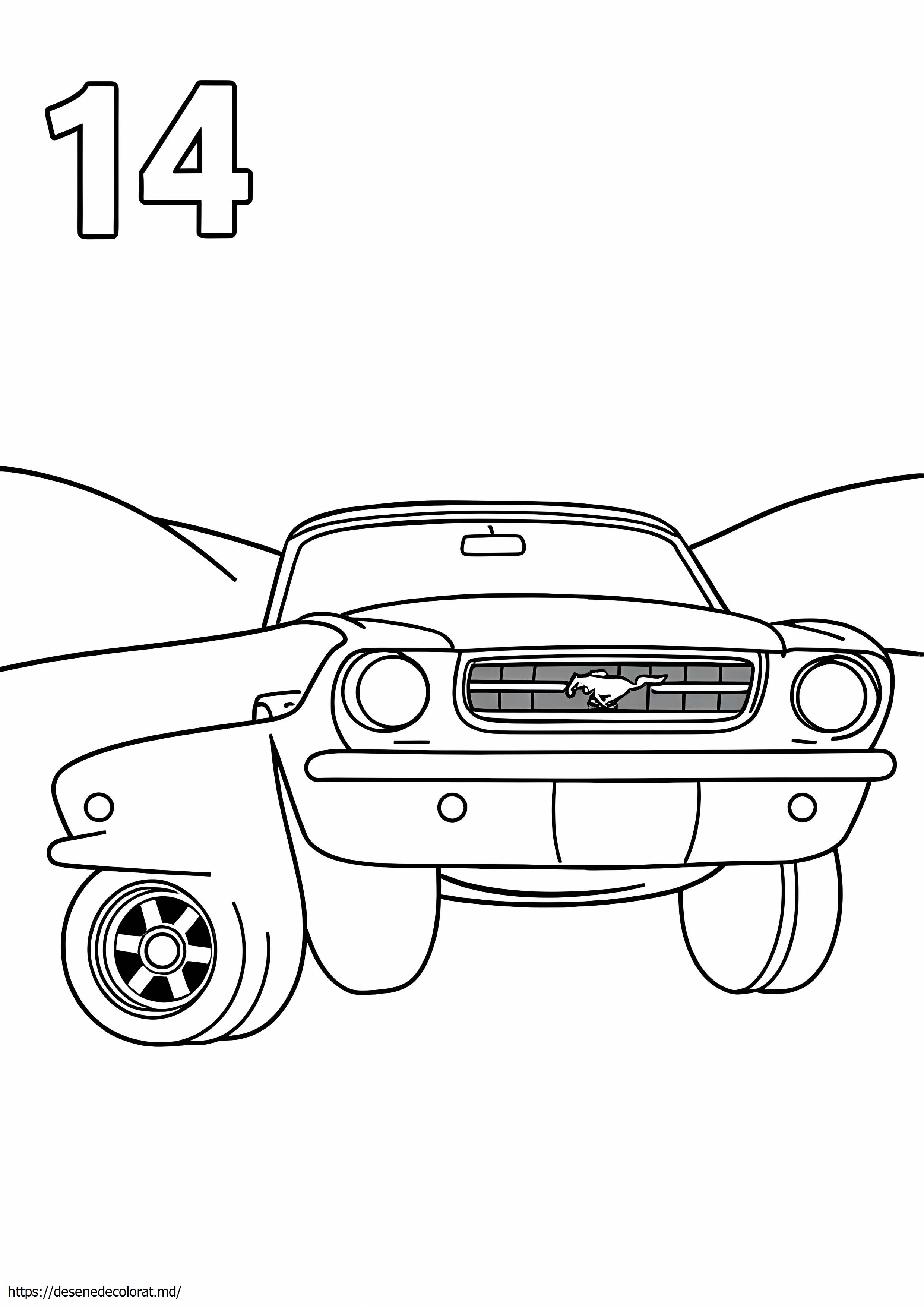 14 mașini mustang