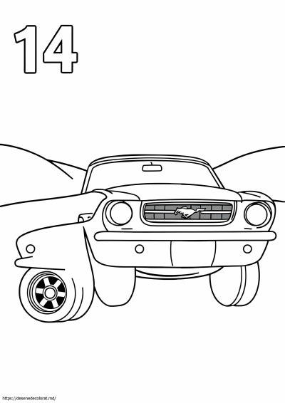 14 mașini mustang