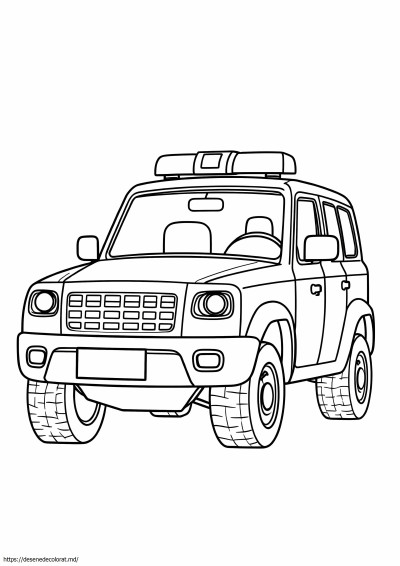 Desen poliție suv