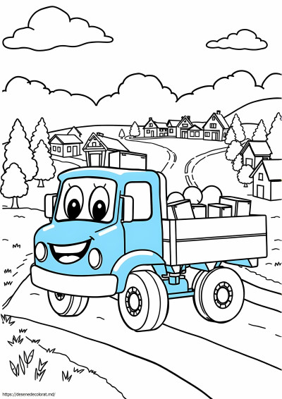 Camioneta albastra
