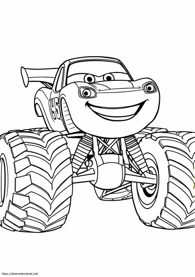 Camion monstru fulger mcqueen