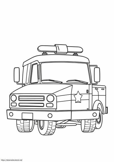 Camion de poliție realist