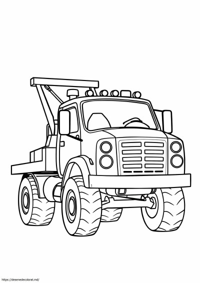 Camion de remorcare cu platformă