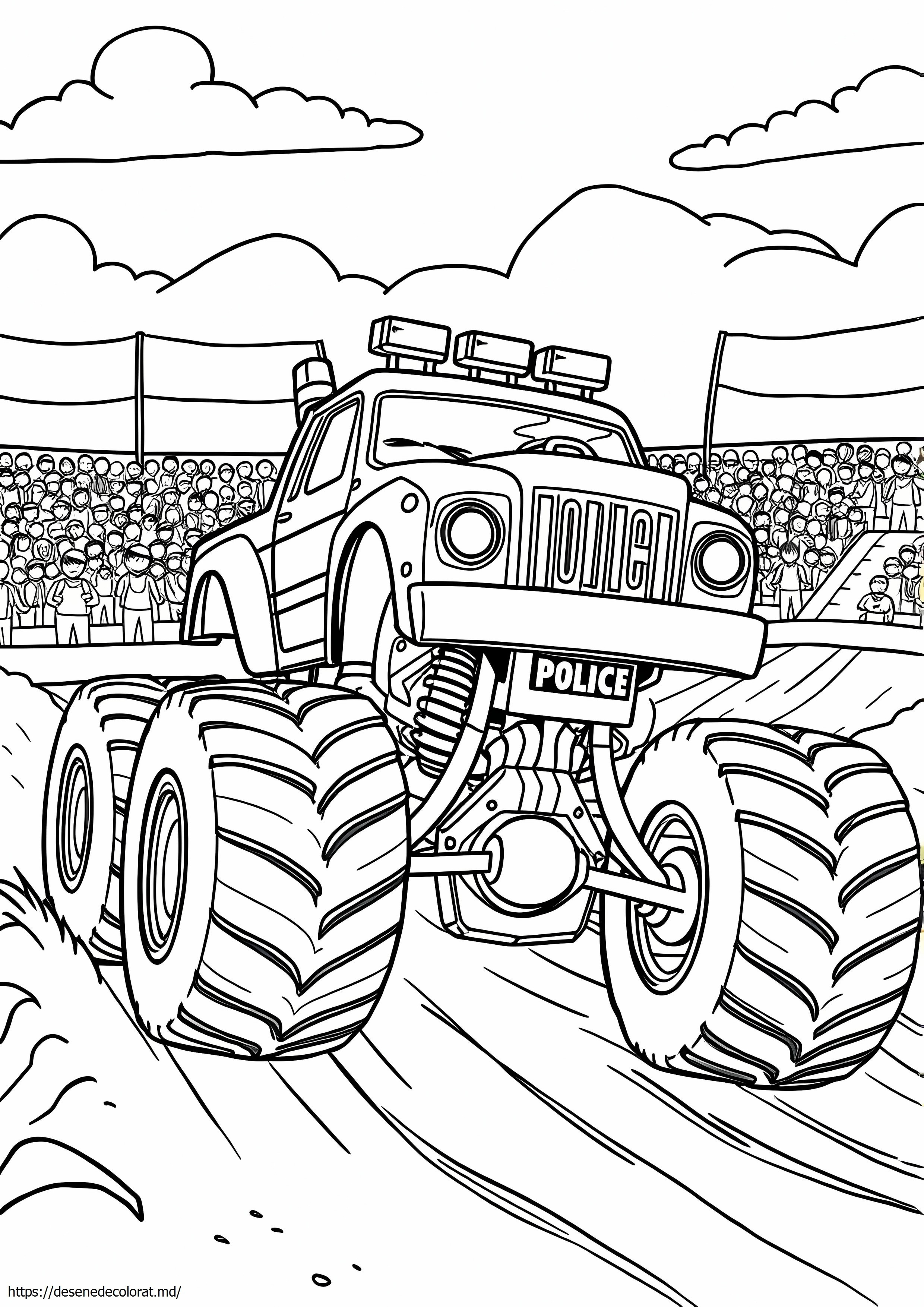 Mașină de poliție monster truck