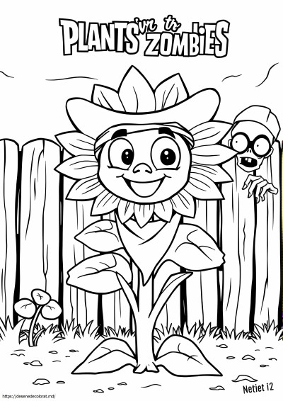 Plants vs zombies floarea soarelui