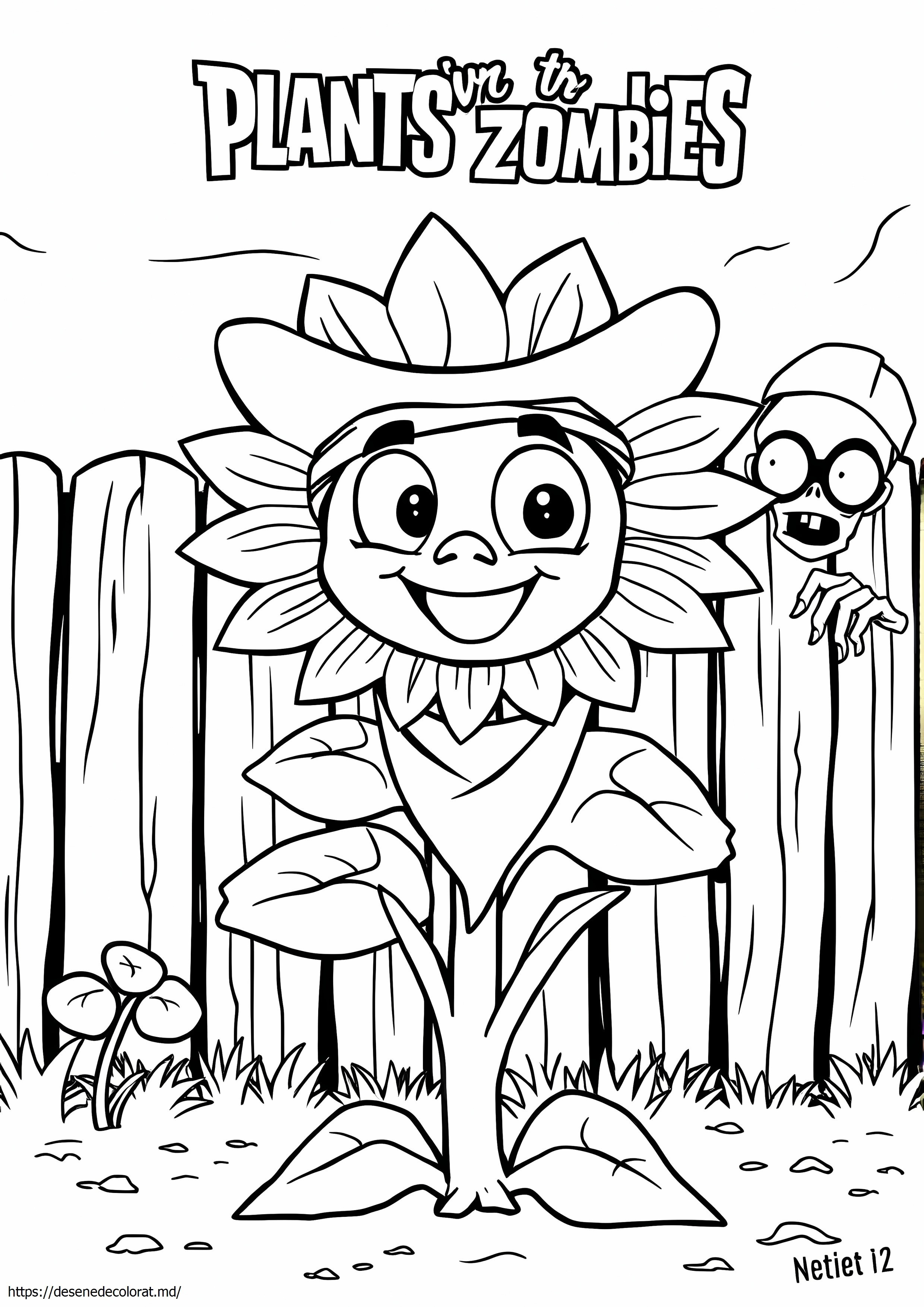 Plants vs zombies floarea soarelui