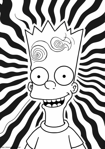 Trippy bart simpson