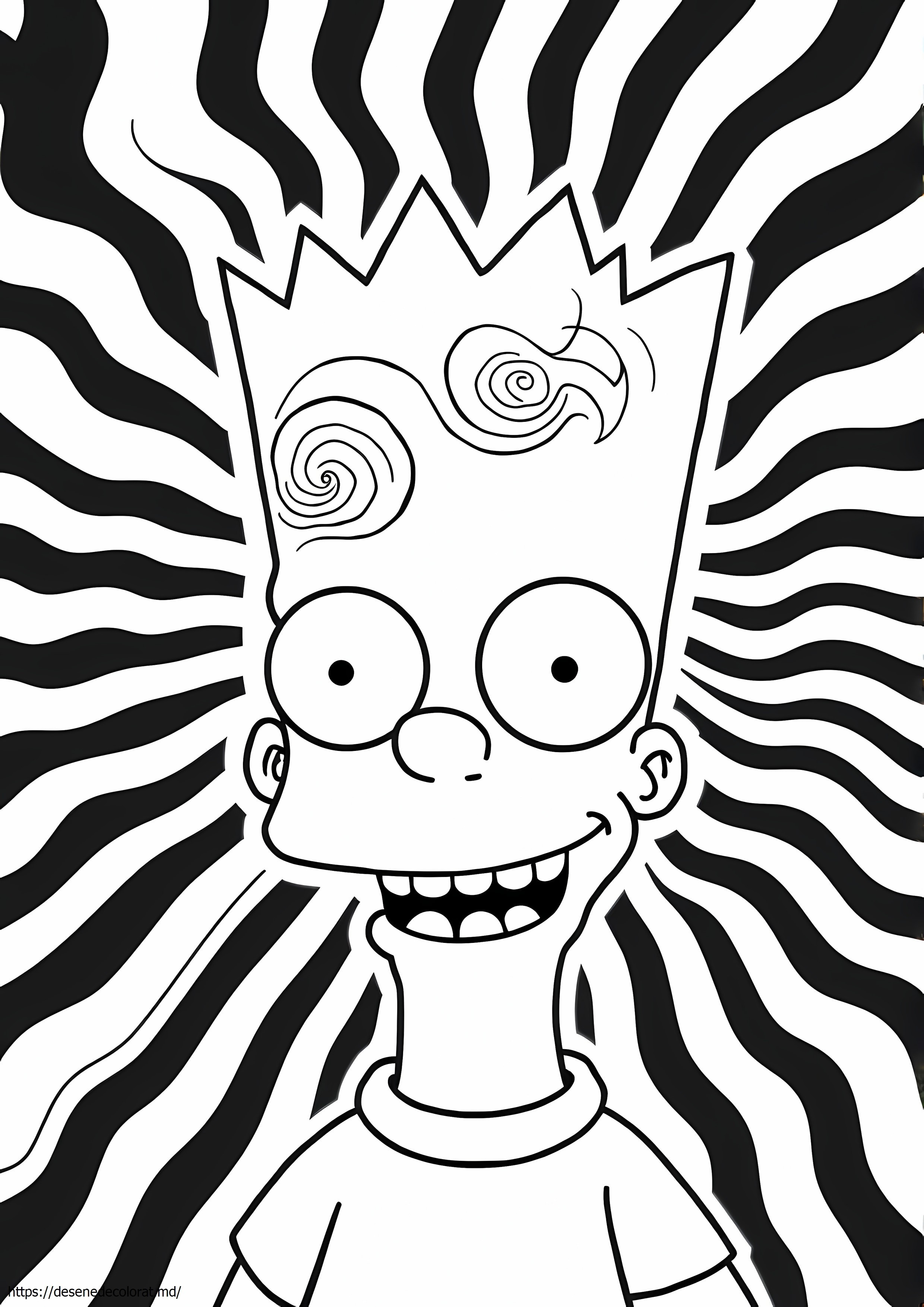 Trippy bart simpson