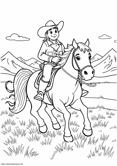 Cowboy și cal