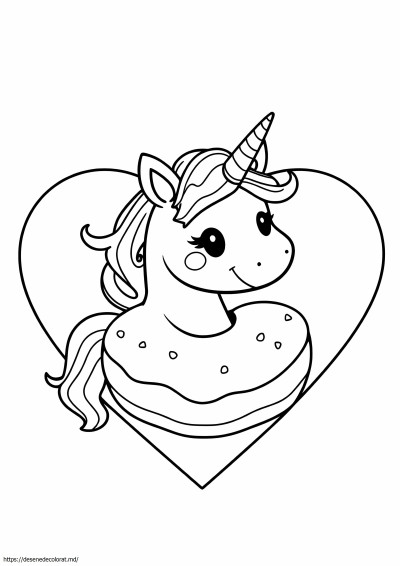 Drăguță gogoașă unicorn