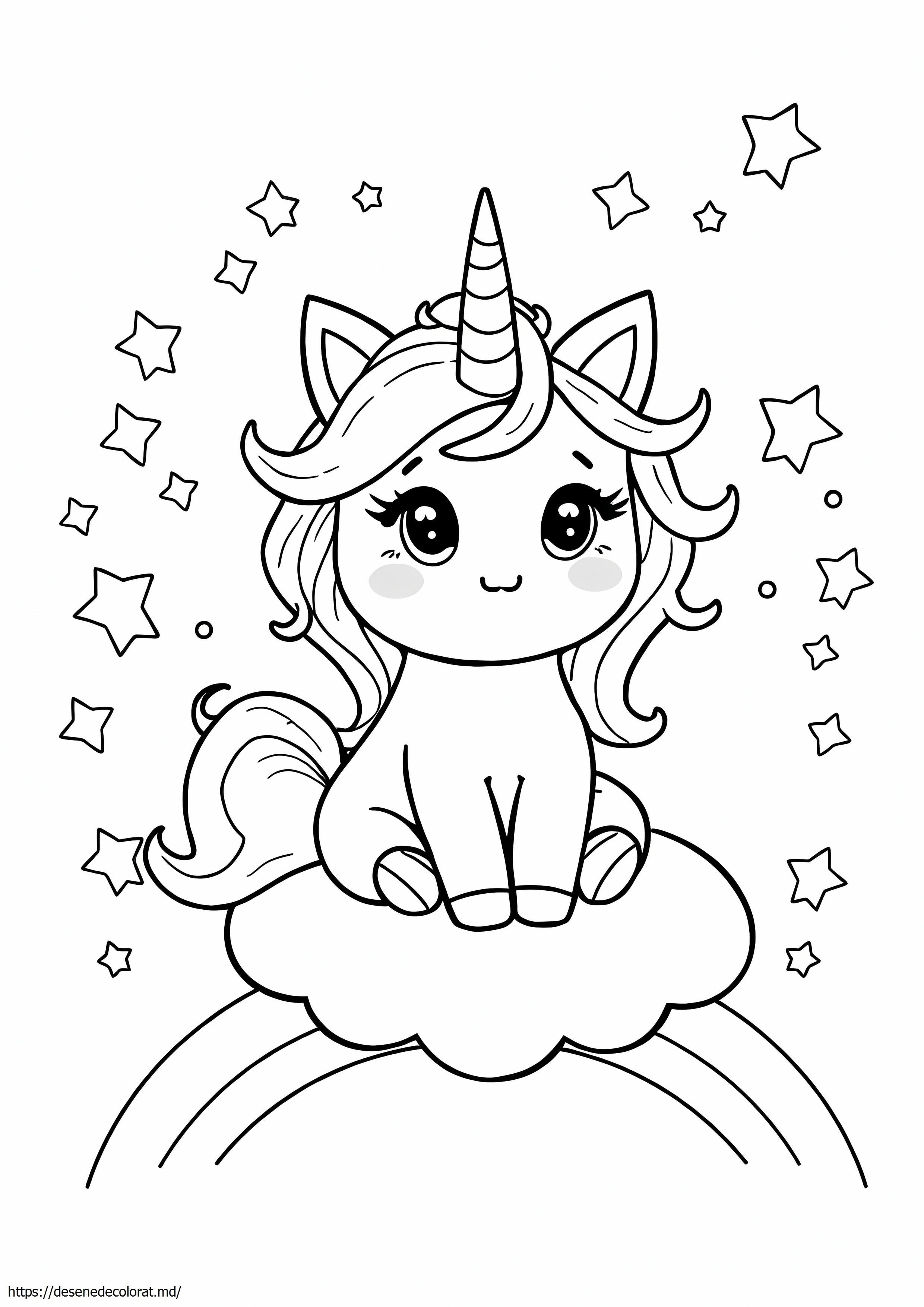 Drăguță pisicuță unicorn