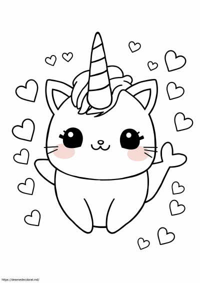 Narwhal pusheen drăguț unicorn kawaii