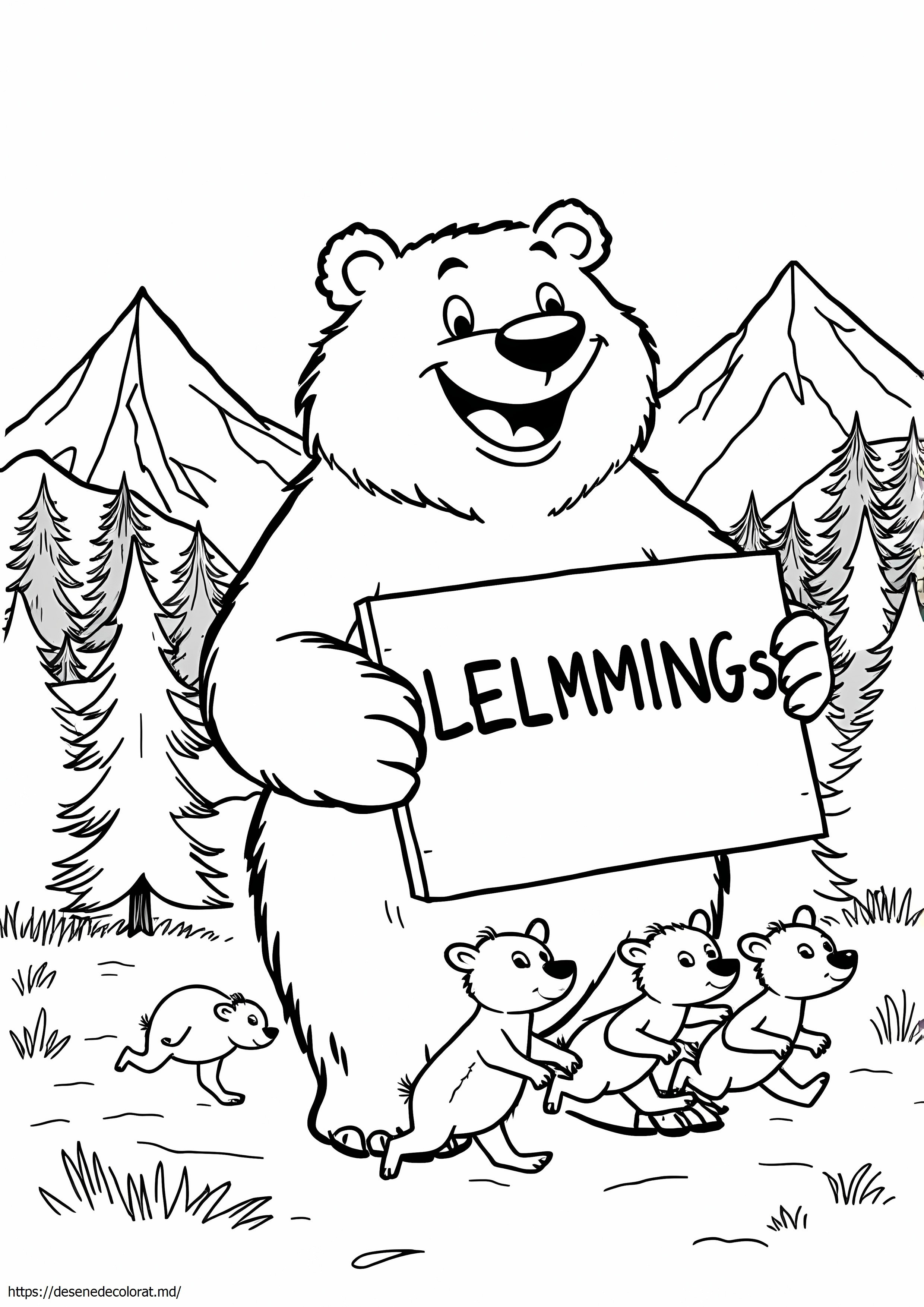 Ursul grizzly și lemmingii