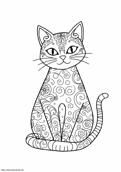 Cat zentangle