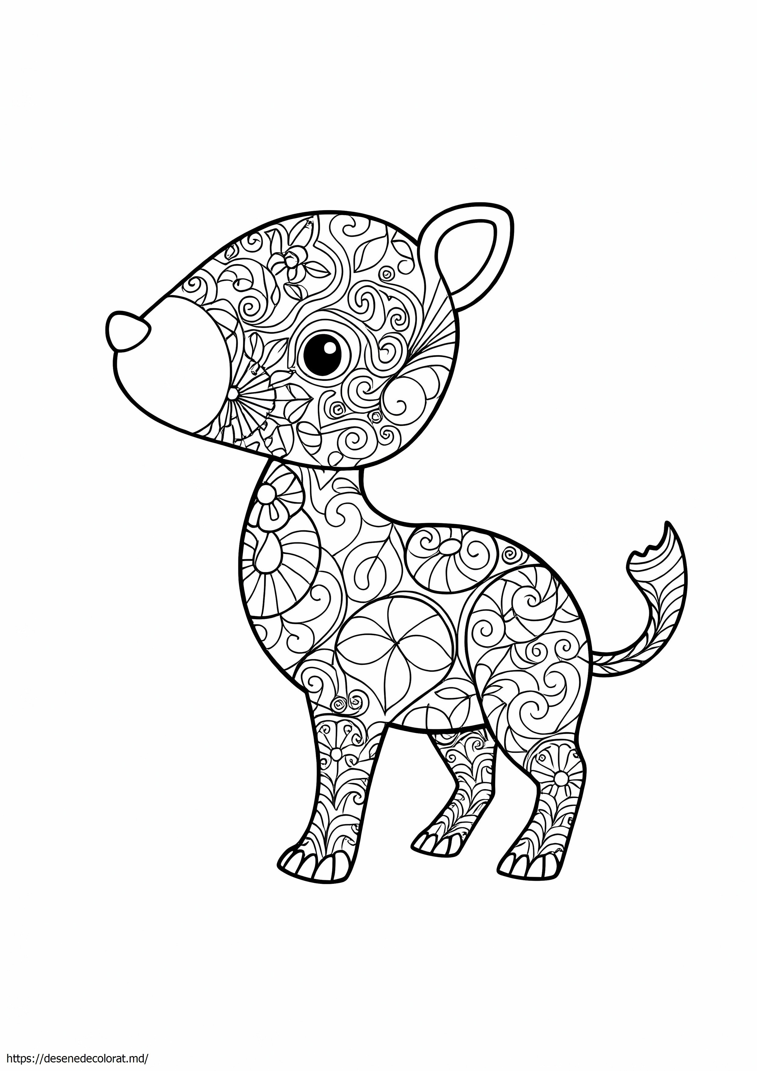 Zentangle animal