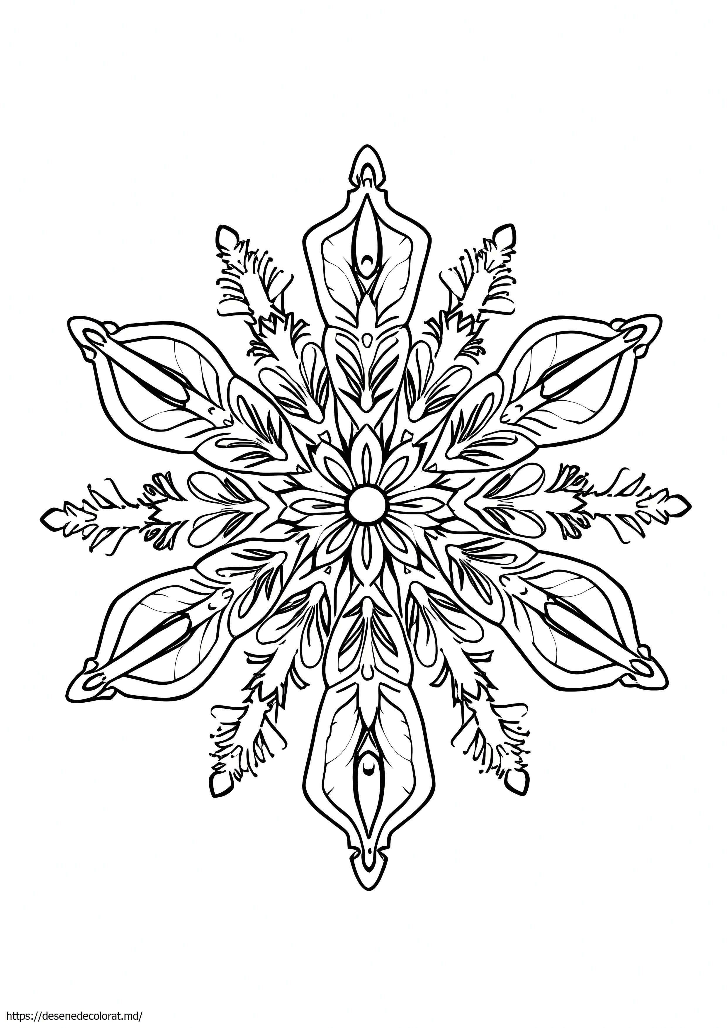 Zentangle fulg de nea
