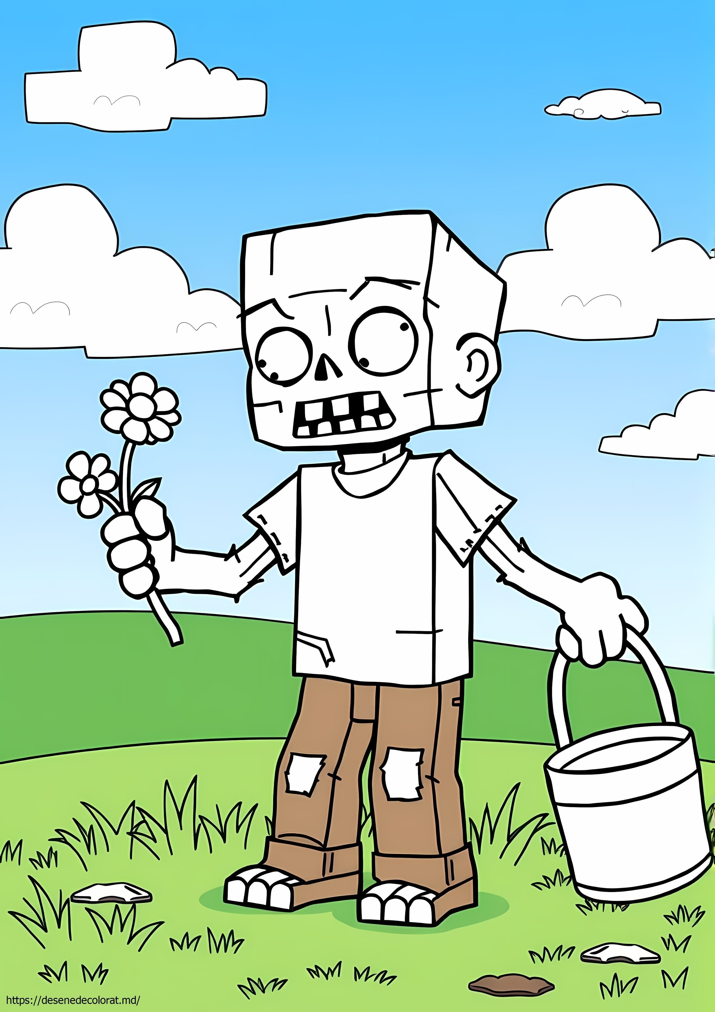 Drăguț minecraft zombie