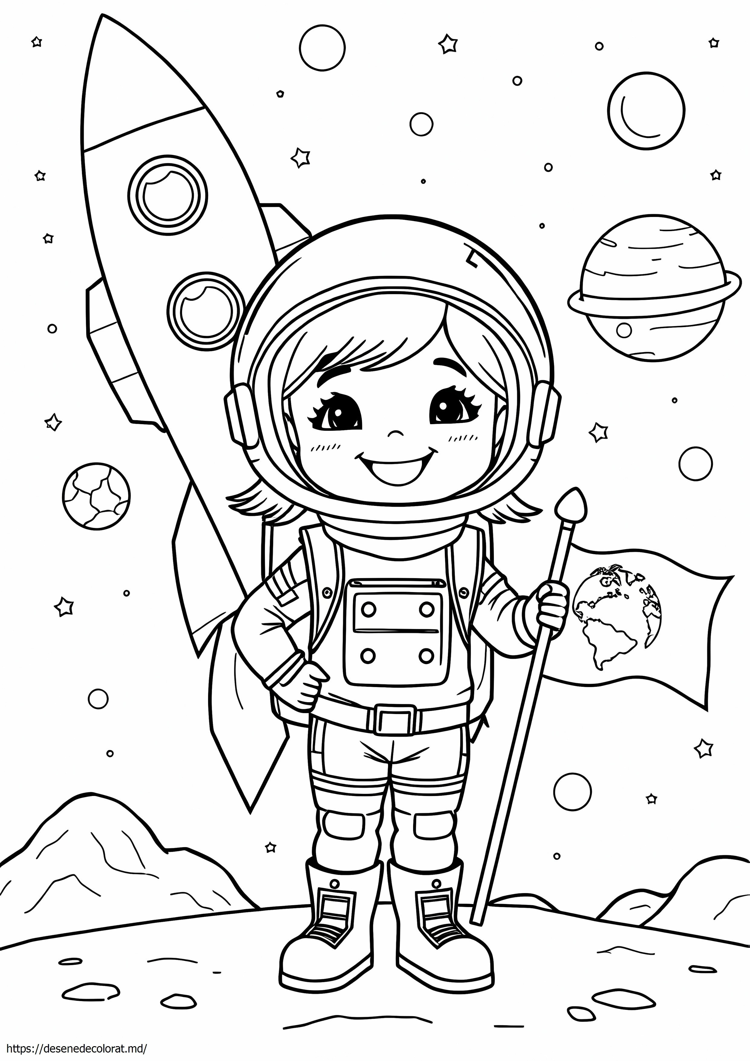 Fată astronaută