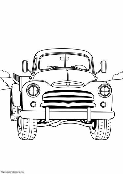 Pagina color a unui camion Dodge din 1954