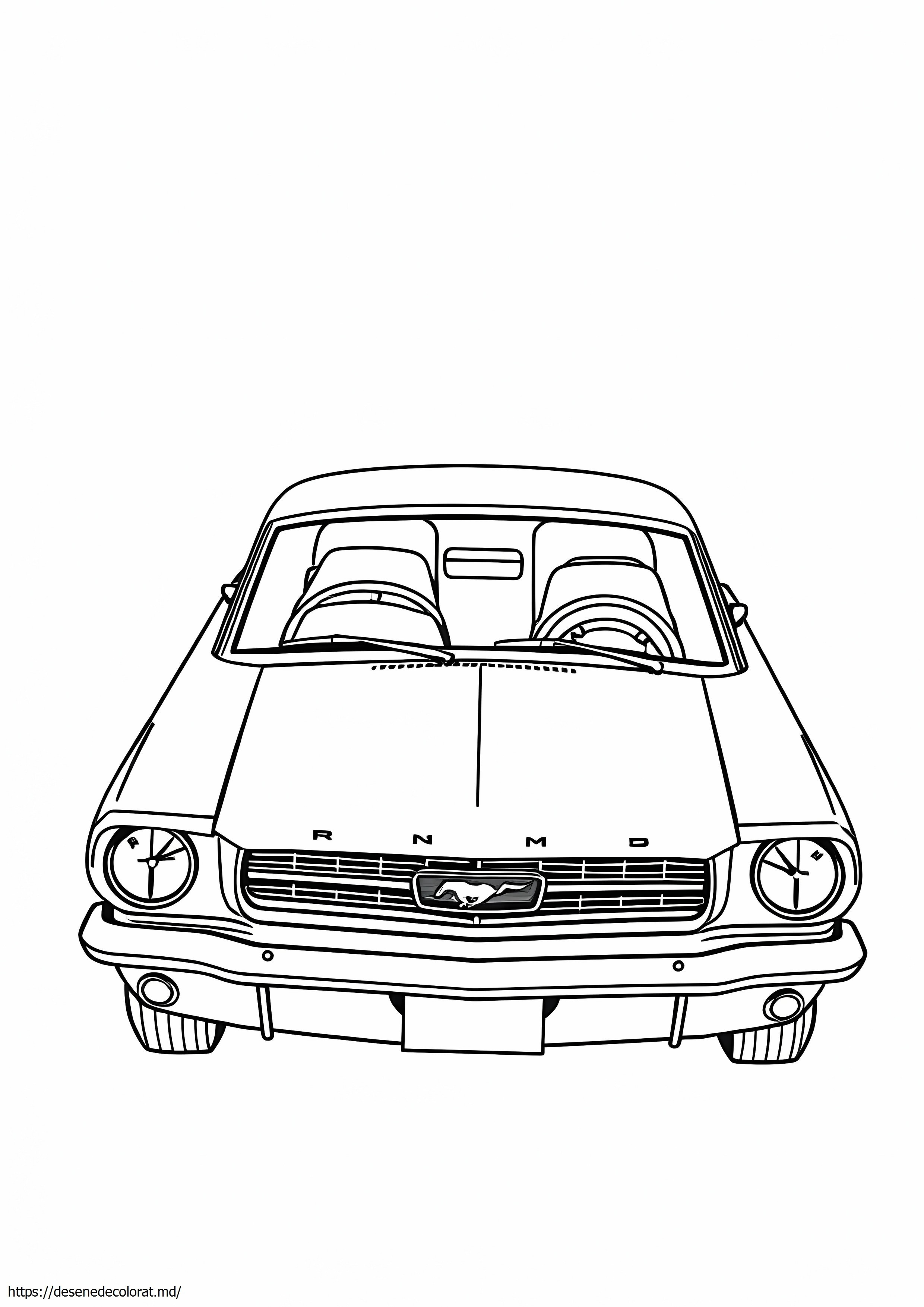 Pagina color mustang din 1966