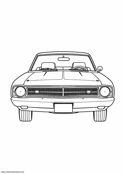 Pagina color Dodge Dart din 1970