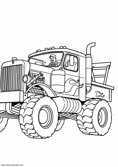 Camion detaliat hot rod