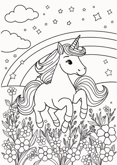 Unicorn desen de colorat