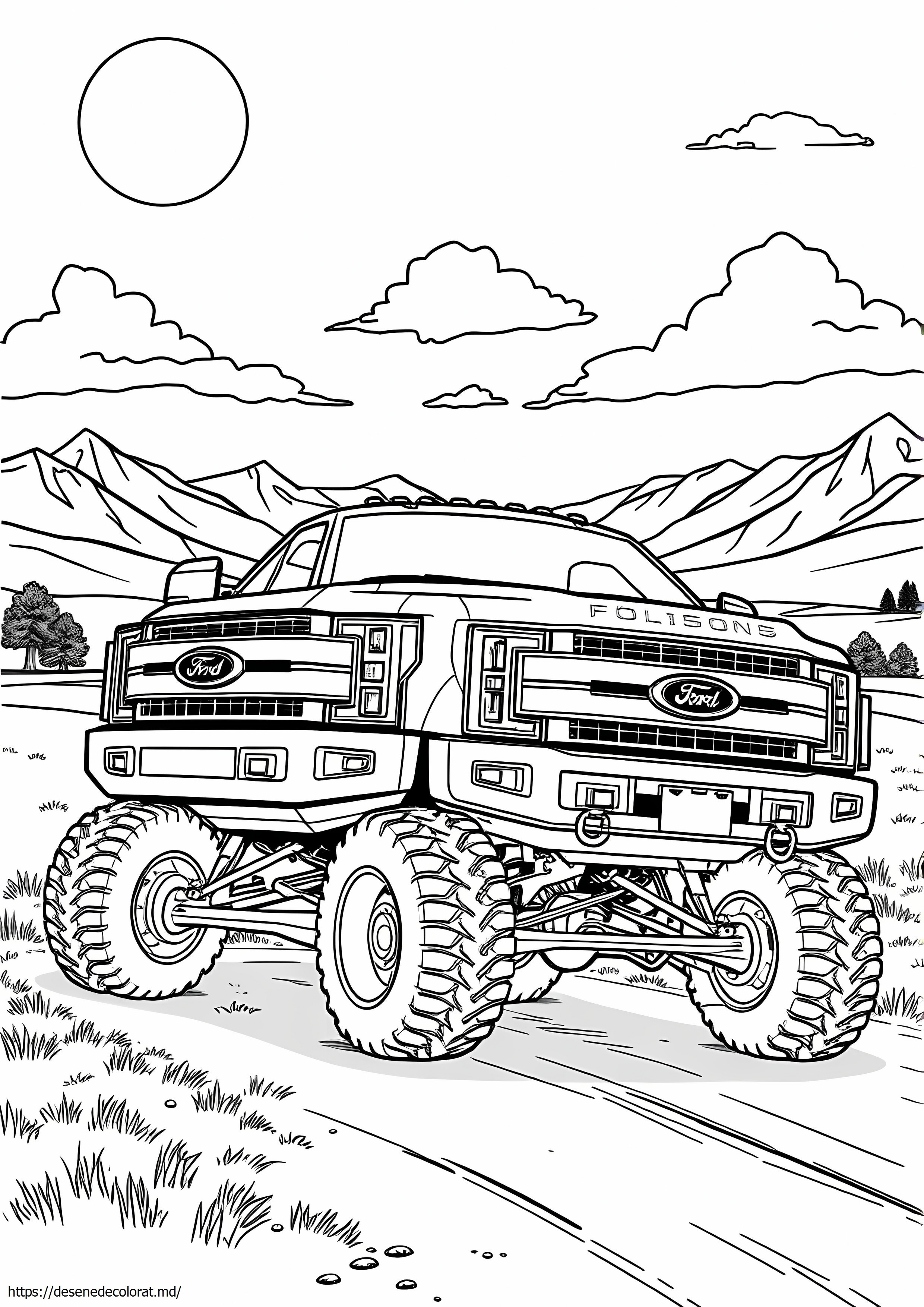 Camion Ford F350 dual ridicat