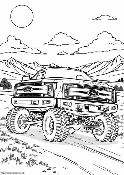 Camion Ford F350 dual ridicat