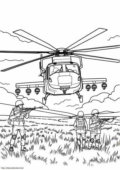 Elicopter al armatei militare