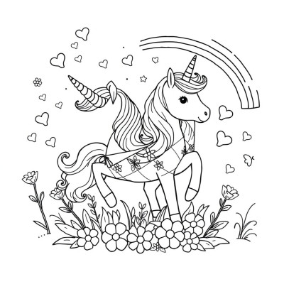 Imagini unicorn de colorat