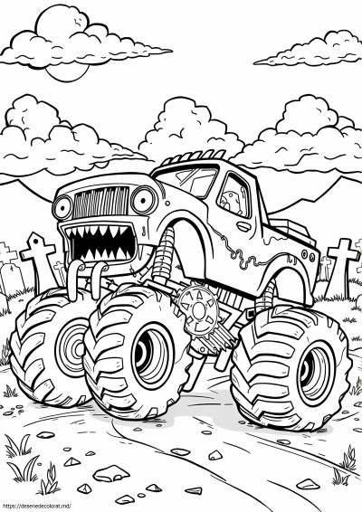 Camion monstru zombi