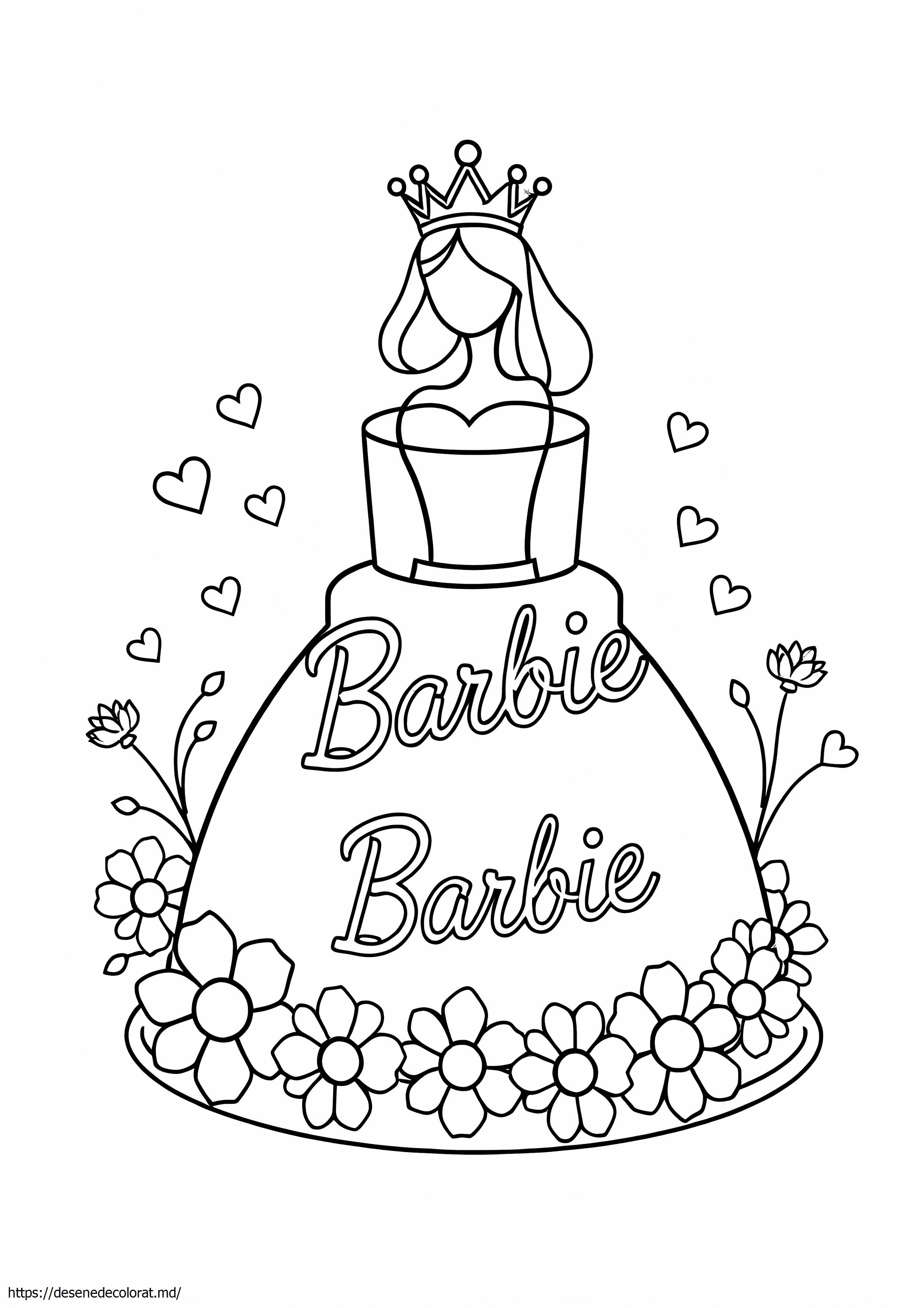 Tort barbie
