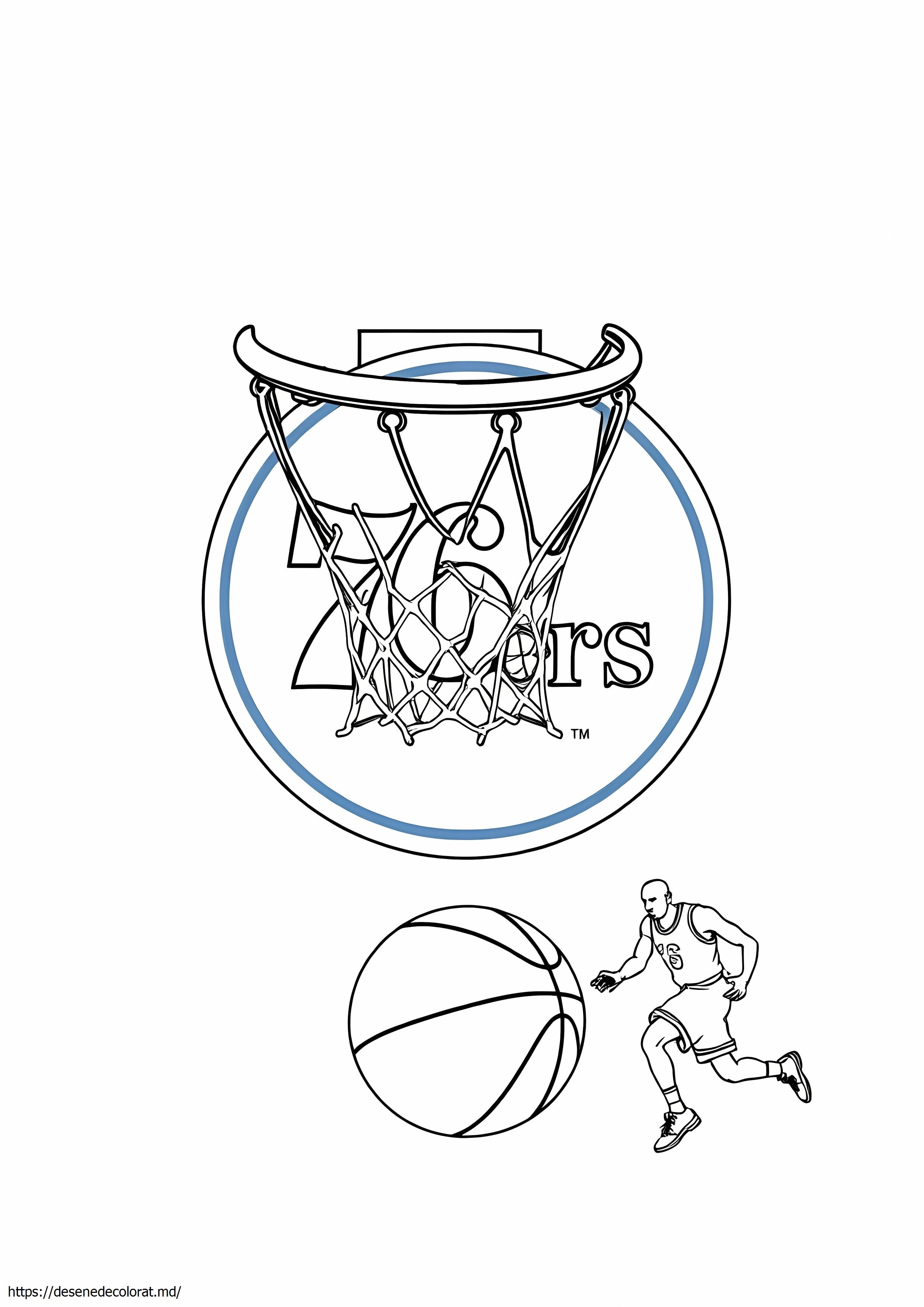 Logo 76ers alb-negru