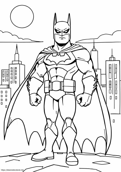 Pagini batman de colorat