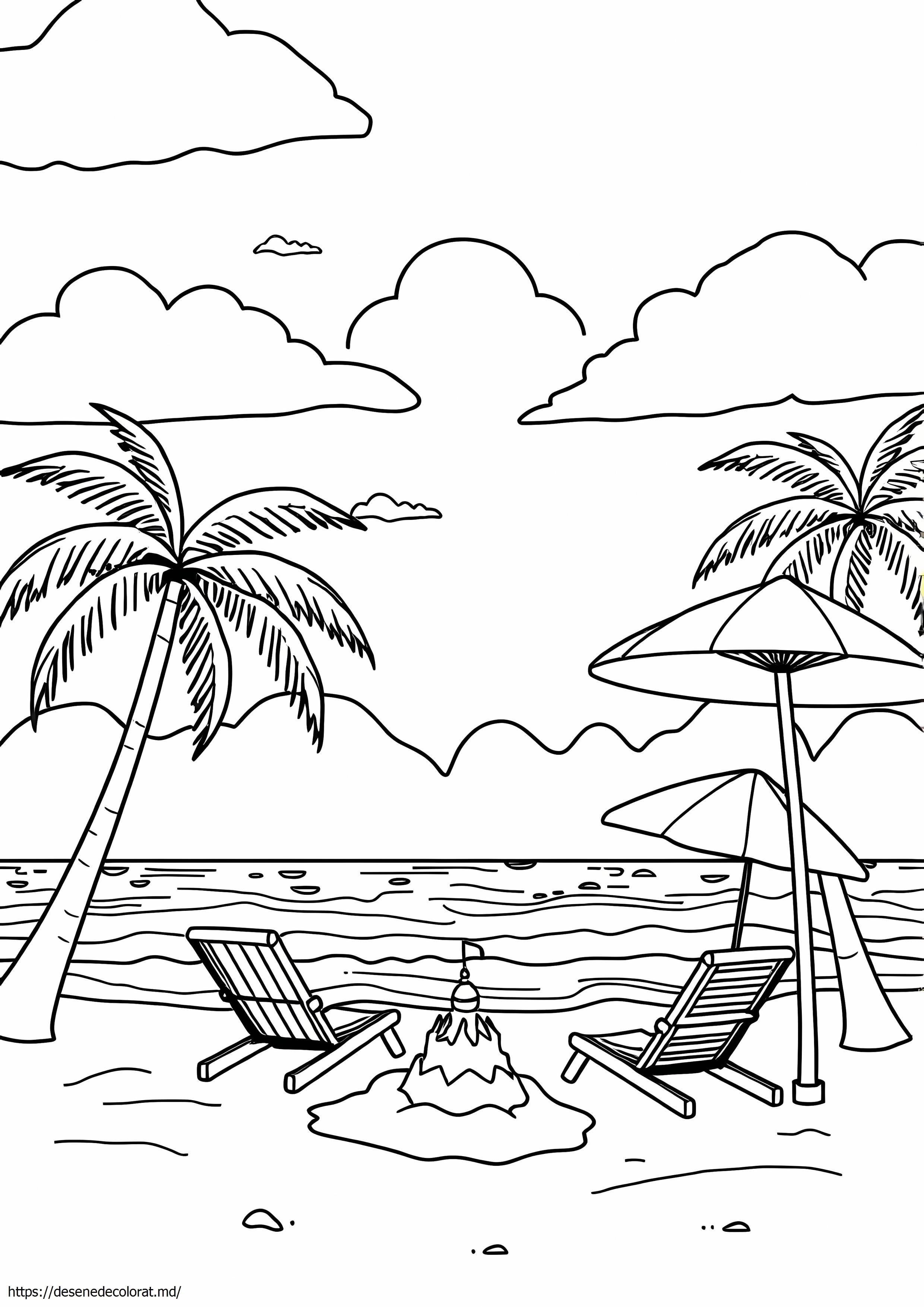 Plajă tropicală plajă ușoară