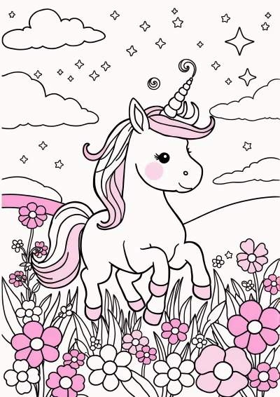 Unicorn colorat